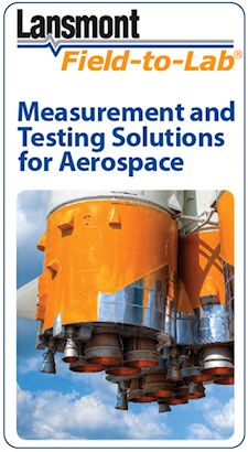 Measurement and testing solutions for aerospace.