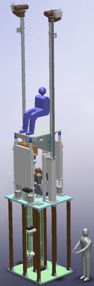 3D model of Vertical Impact Test System (VITS).