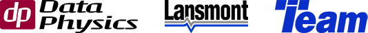 Data Physics, Lansmont and Team logos.