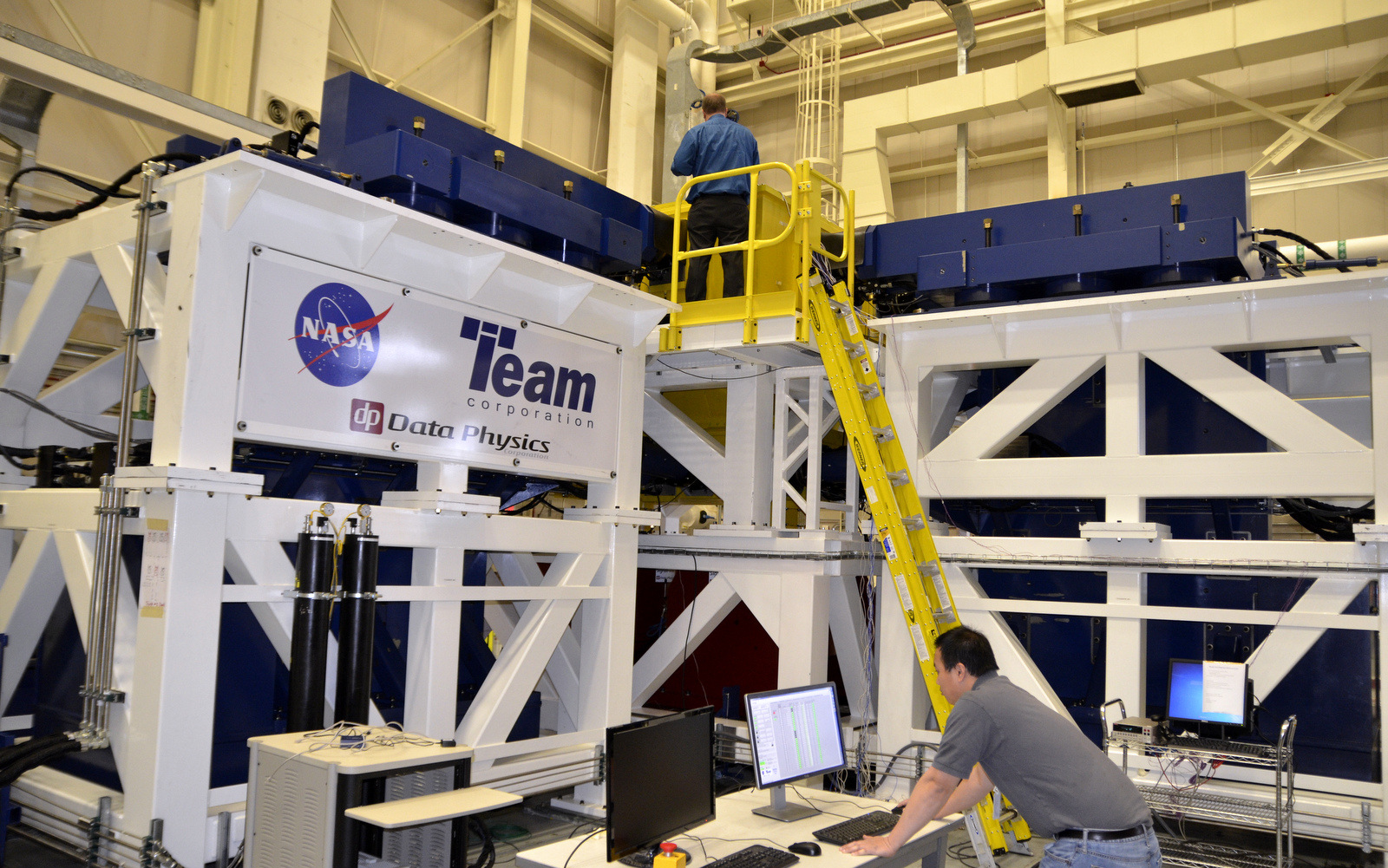 Vibration test system at NASA's Goddard Space Flight Center.