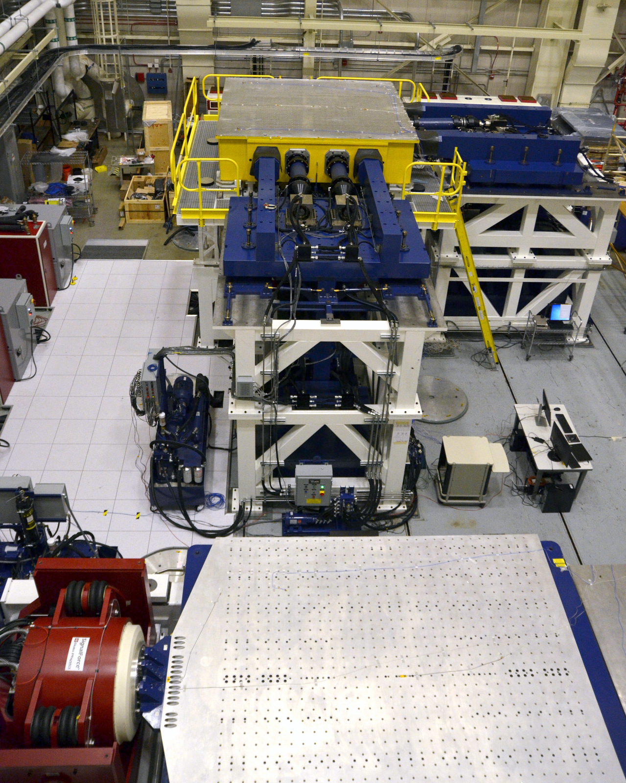 Vibration testing system at NASA's Goddard Space Flight Center.