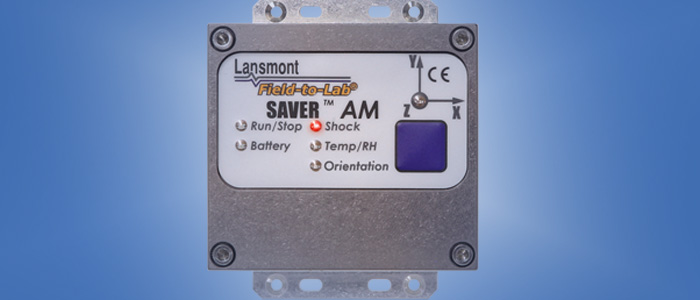 SAVER™ AM shock and vibration data logger.